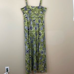 Maxi Dress Green & Black size 12